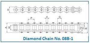 Diamond Chain No. 08B-1