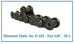 Diamond Chain No. D 102 , Size 5.8 , 50-1