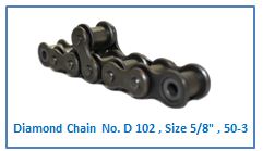 Diamond Chain No. D 102 , Size 5.8 , 50-3 .
