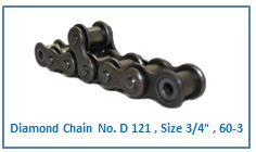 Diamond Chain No. D 121 , Size 3.4 , 60-3.