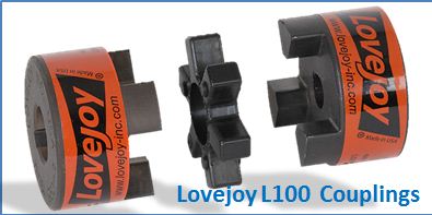 A6S4 Bronze Shaft Jaw Coupler L100 Lovejoy #41130 Drill To Size 