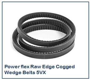 Power flex Raw Edge Cogged Wedge Belts 5VX