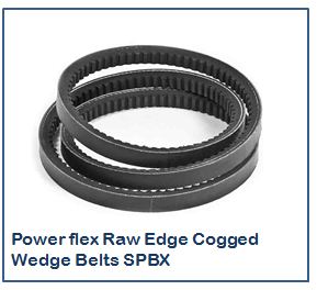 Power flex Raw Edge Cogged Wedge Belts SPBX