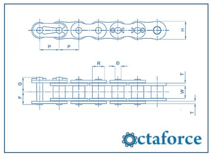 Nickel Plated Single Strand Roller Chains - Transmission Chain