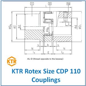 KTR Rotex Size CDP 110 Coupling