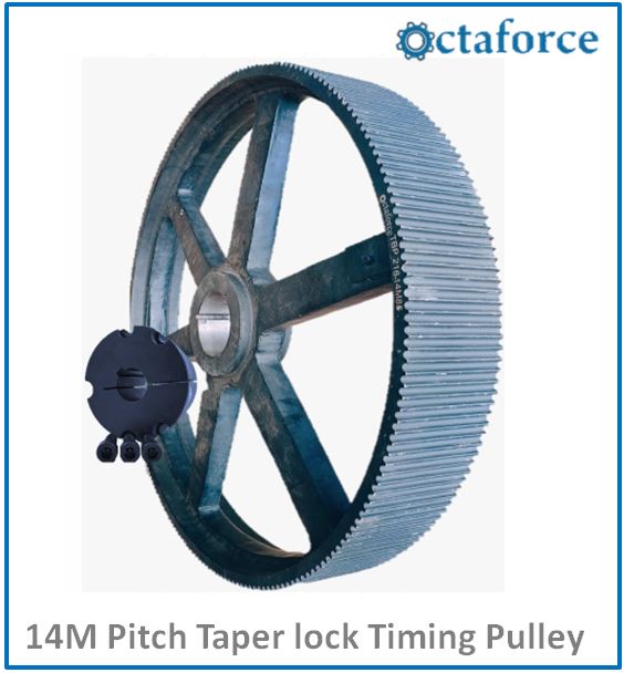 14m Pitch Taper lock Timing Pulley.