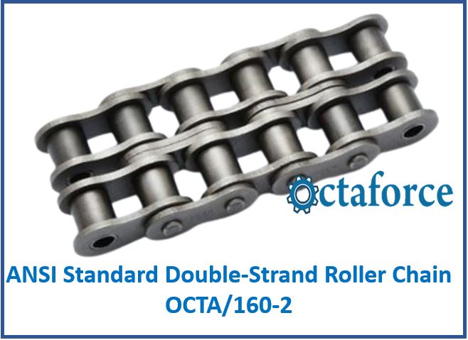 OCTA/160-2 ANSI Standard Double-Strand Roller Chain