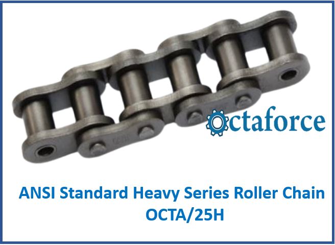 OCTA 25H ANSI Standard Heavy Series Roller Chain