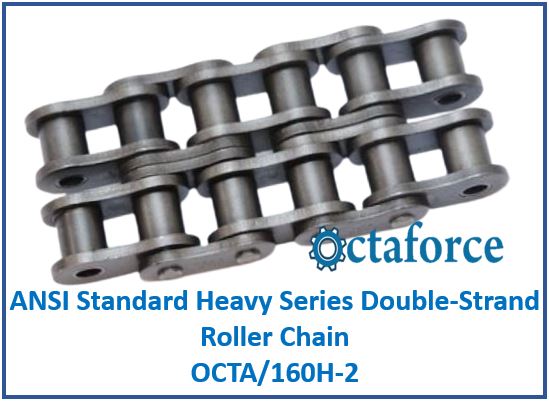 OCTA160H-2 ANSI Standard Heavy Series Double-Strand Roller Chain