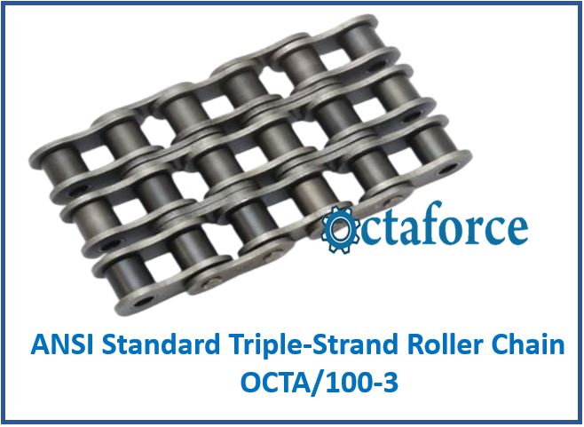 OCTA/100-3 ANSI Standard Triple-Strand Roller Chain
