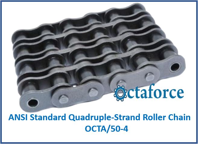 OCTA/50-4 ANSI Standard Quadruple-Strand Roller Chain