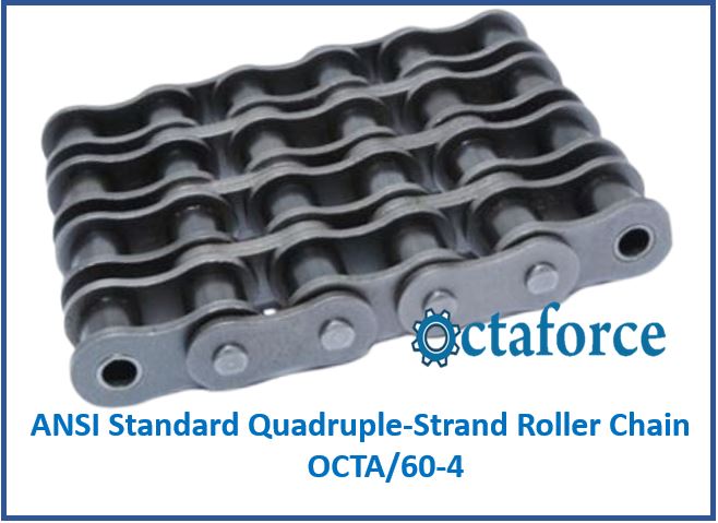 OCTA/60-4 ANSI Standard Quadruple-Strand Roller Chain