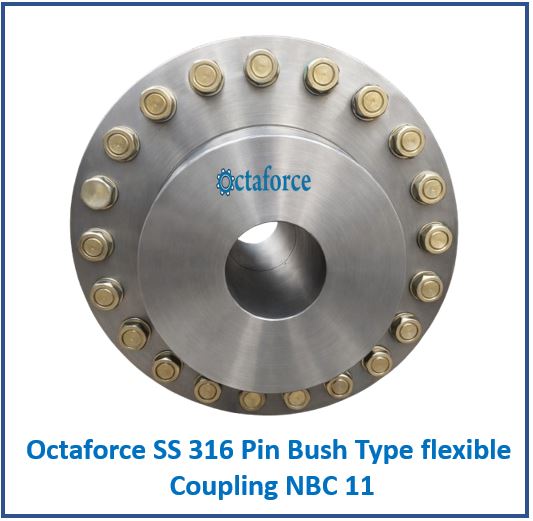 Octaforce SS 316 Pin Bush Type flexible Coupling NBC 11