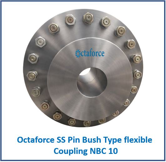 Octaforce SS Pin Bush Type flexible Coupling NBC 10