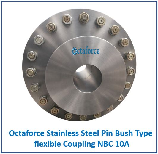 Octaforce Stainless Steel Pin Bush Type flexible Coupling NBC 10A