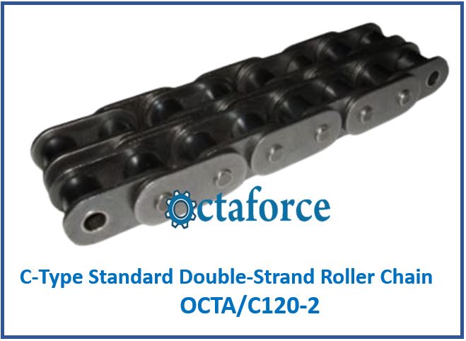 OCTA/C120-2 C-Type Standard Double-Strand Roller Chain