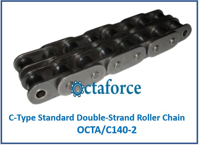 OCTA/C140-2 C-Type Standard Double-Strand Roller Chain