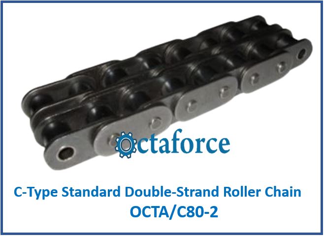 OCTA/C80-2 C-Type Standard Double-Strand Roller Chain